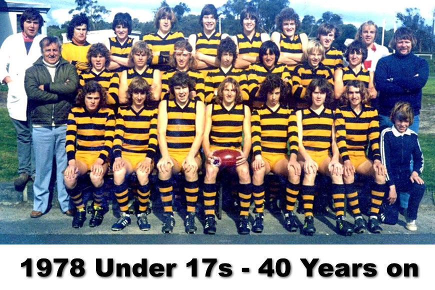1978 Under 17s team 40 years on Stonecats