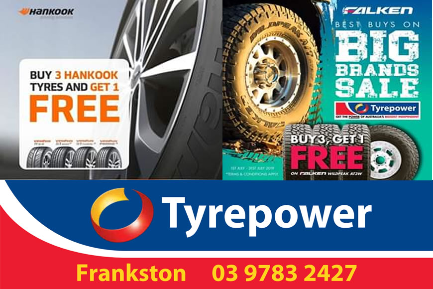Buy 3, Get 1 Free at Tyrepower Frankston